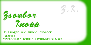 zsombor knopp business card